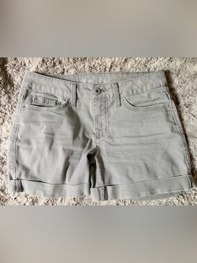 Women’s Light Gray Cotton Shorts